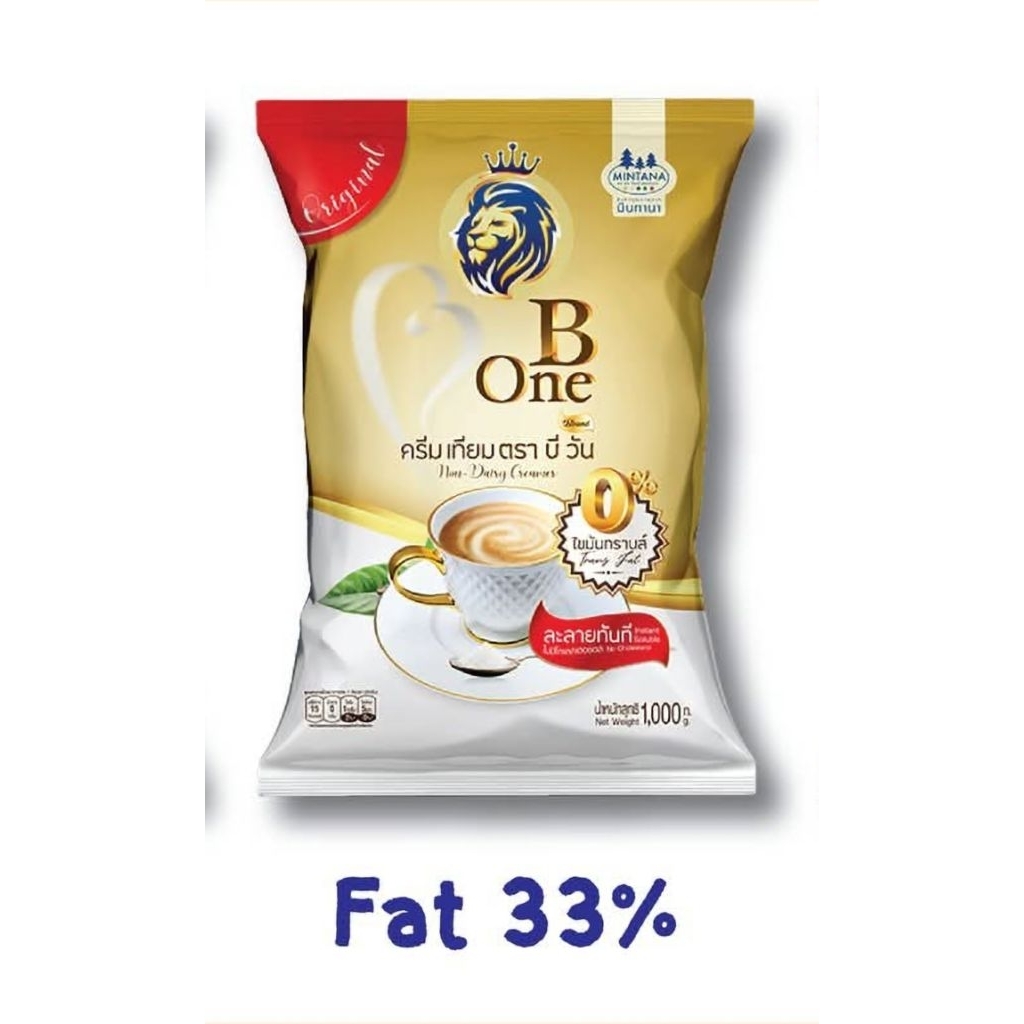 B One ครีมเทียมบีวัน ไขมัน 33% ขนาด 1000 g.
