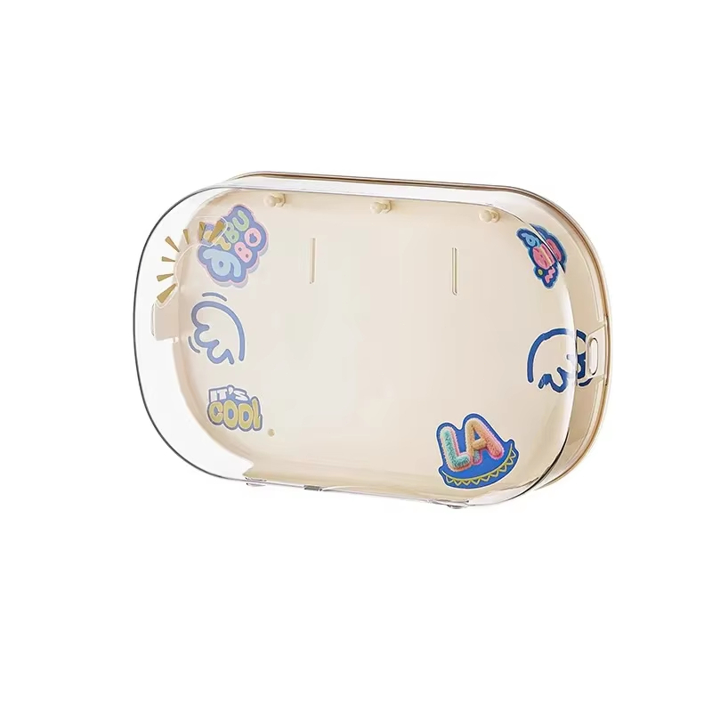 กล่องเก็บของติดผนังแบบใหม่ ชั้นวางโปร่งใส กล่องเก็บเครื่องประดับตุ๊กตาขนาดเล็ก - รูปที่ 7