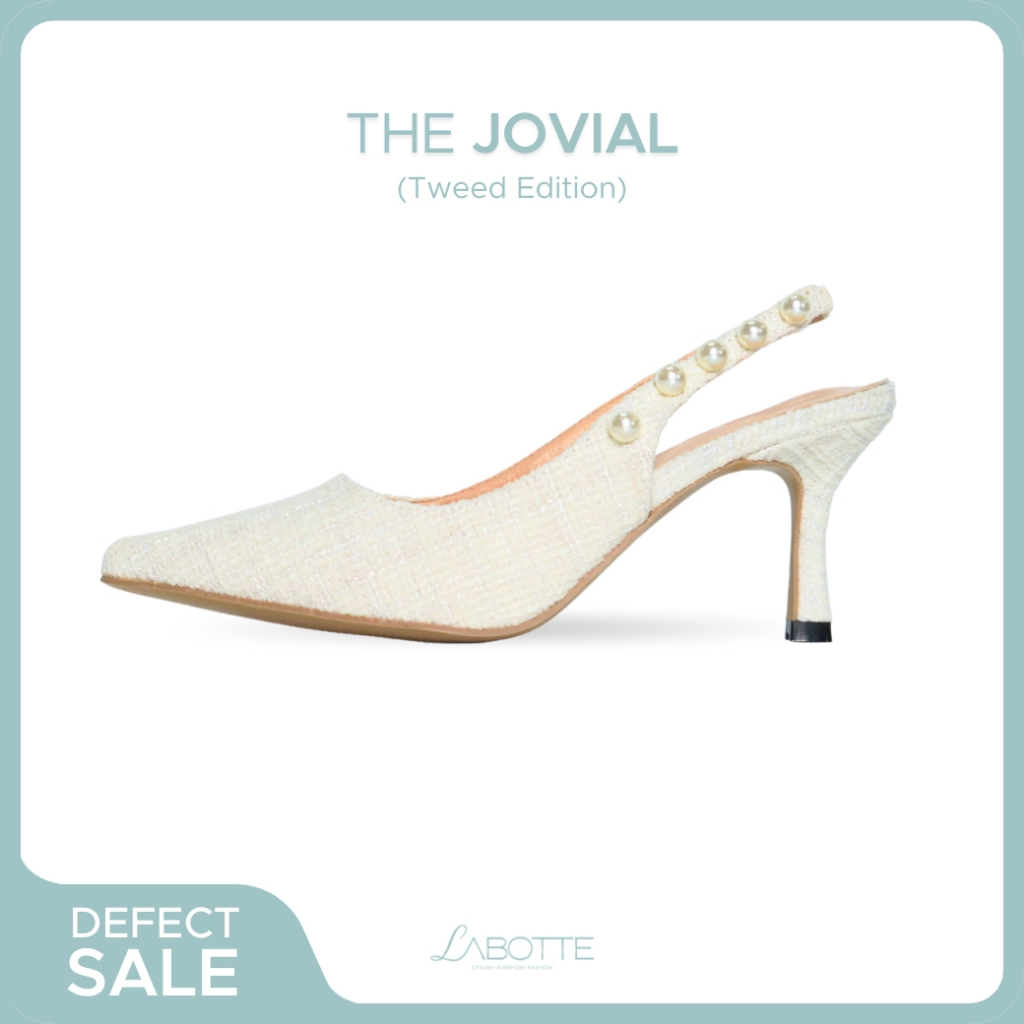 The Jovial (Tweed Edition) (Defect) - Labotte.bkk รองเท้าส้นสูง รองเท้ารัดส้น (3233-26C)