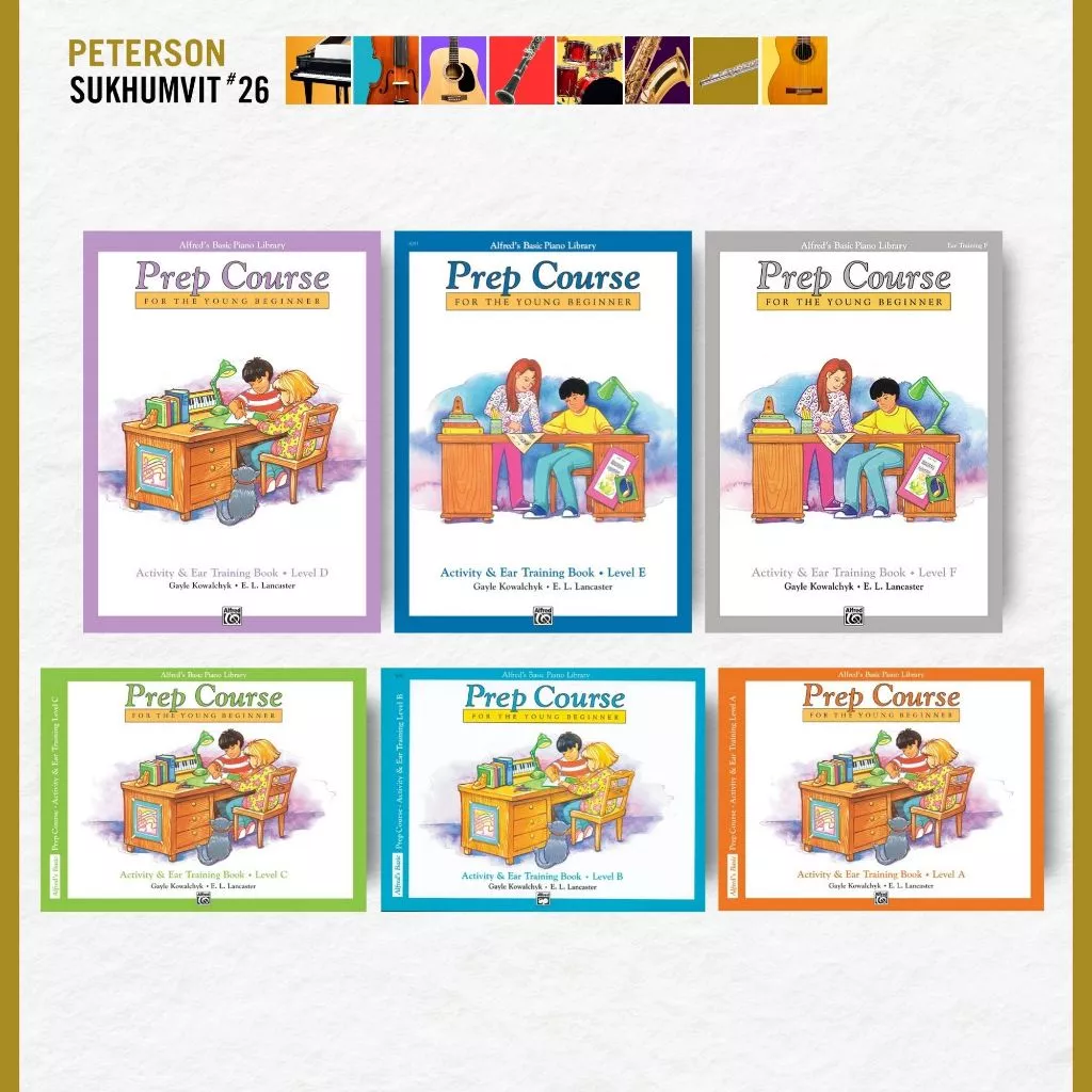 หนังสือเรียนเปียโน Alfred's Basic Piano Prep Course: Activity & Ear Training Book