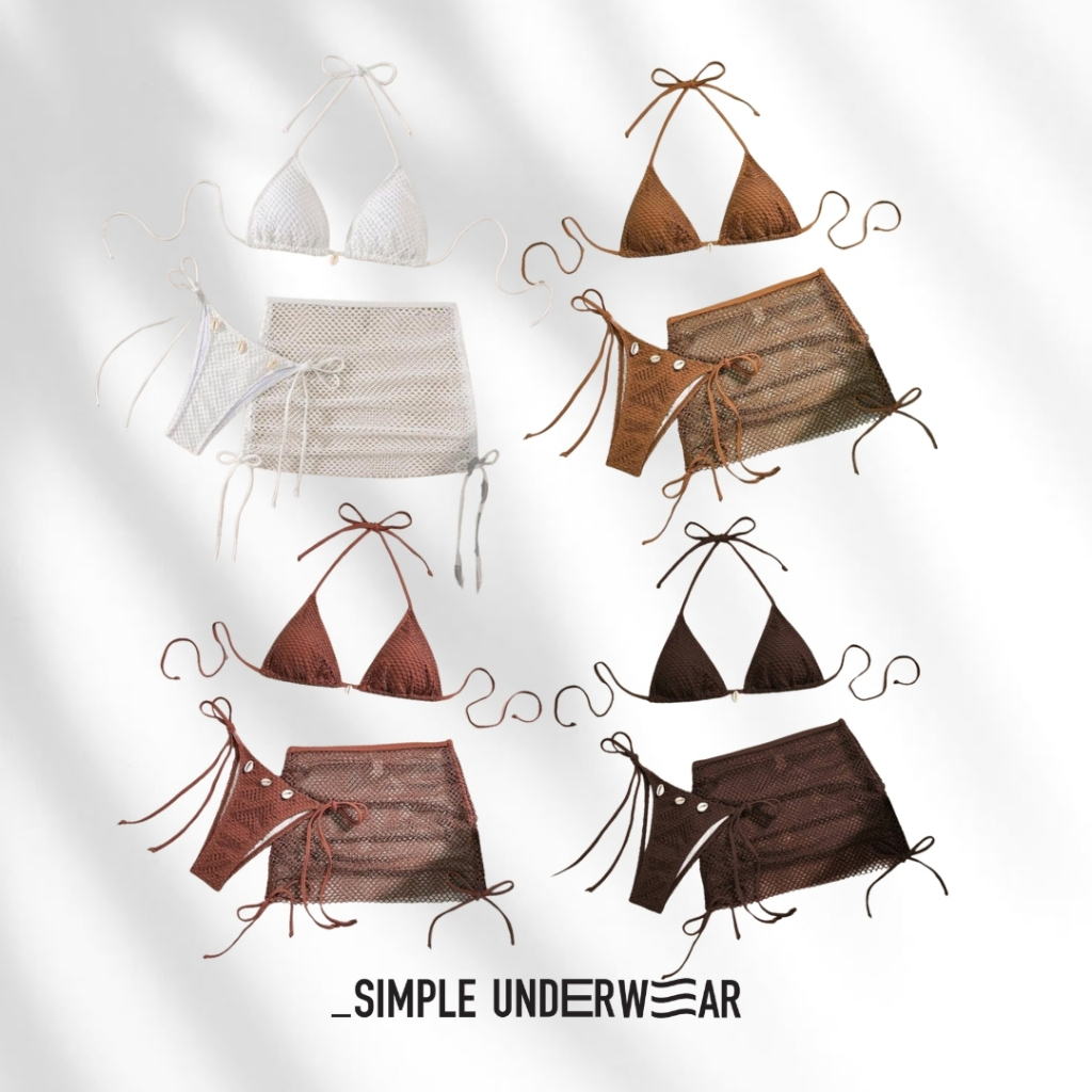346 , 474 Simple Underwear bikini ชุดว่ายน้ำบิกินี่ set 3 รูปที่ 2