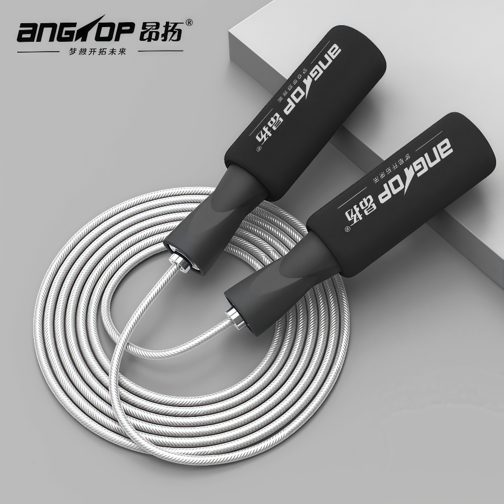 Angtop เชือกกระโดดแท้ speed rope กระโดดเชือกออกกำลังกาย ลดน้ำหนัก ผู้ชาย ผู้หญิง ดเด็ก pvc Jump rope