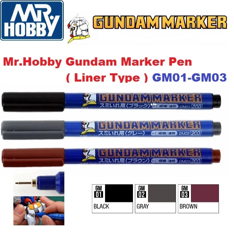 GSI Creos GM01,GM02,GM03 Gundam Marker Panel Line Marker Gunpla กันดั้ม