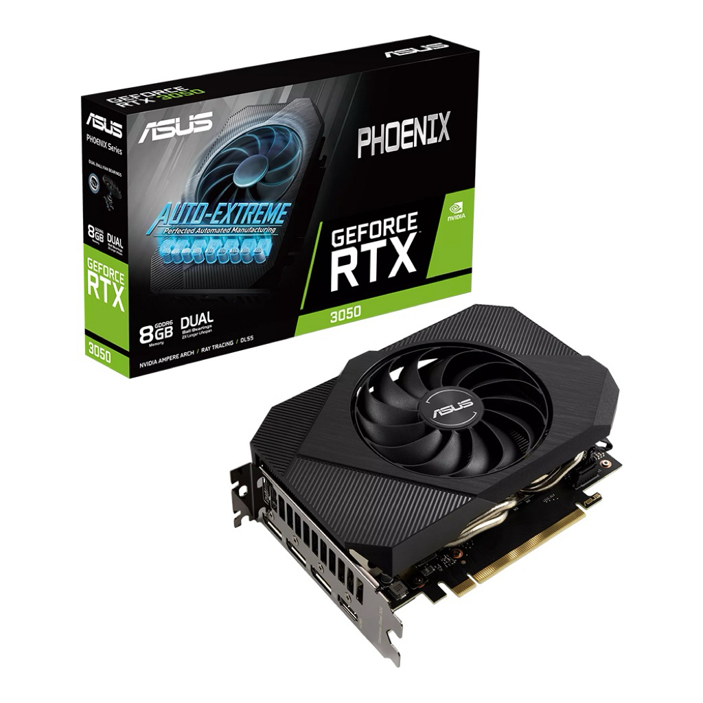 VGA ASUS RTX3050 PHOENIX 8GB (การ์ดจอมือสอง)