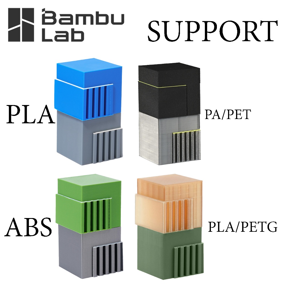 Bambu Lab Support For PLA ABS PLA/PETG PA/PET Filament with Spool 0.5kg