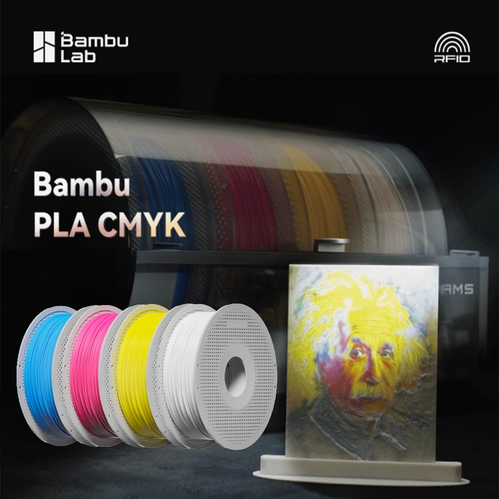 Bambulab PLA CMYK Lithophane Bundle  ผสมผสานการพิมพ์หลายสี การรับรู้พารามิเตอร์อัจฉริยะ RFID