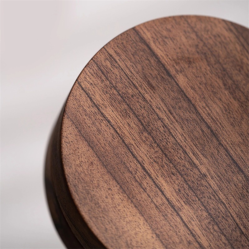 ที่เขียบุหรี่ไม้วอลนัท พร้อมฝาปิดสะอาดใช้ง่าย ไม่มีกลิ่นไลเนอร์สแตนเลสไม้ ทำความสะอาดง่าย ใช้ในบ้าน - รูปที่ 7