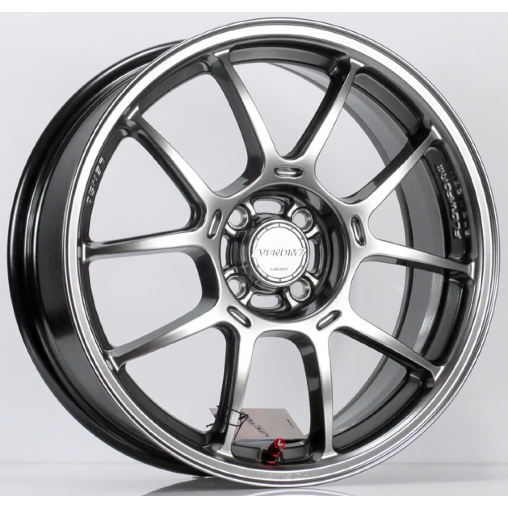 ล้อแม็ก FlowForming Lenso V1N LITETECH+ ขอบ16นิ้ว 4รู100 Offset35 ไฮเปอร์แบล็ค กว้าง 7นิ้ว (21906)