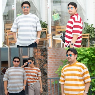 ริ้วใหญ่ เสื้อยืด Oversized ตะกร้านี้ อก42"-68" ตะกร้าที่ 1