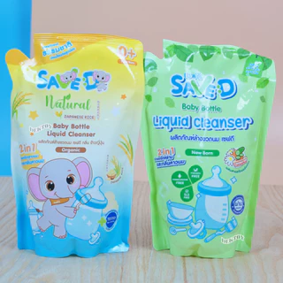 1ขวด+3ถุง D-neeขวดปั๊ม +Save D ผลิตภัณฑ์ล้างขวดนมและจุกนมเซฟดี 600+500 มล.