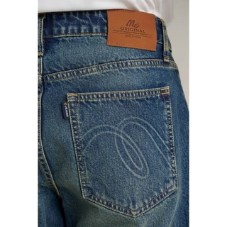 Mc JEANS กางเกงยีนส์ผู้ชาย ทรงกระบอกขาตรง เอวกลาง สียีนส์ฟอกกลาง MMIZ235 ยีนส์ 12.75oz