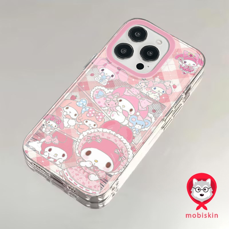 การ์ตูนเมโลดี้ เคสไอโฟน12 สำหรับ IPhone17  16 12 11 13 15 14 Pro Max XR XS X 7Plus 8Plus Max 16  Plus   เปลือกนิ่มใส เคส