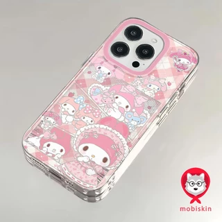 การ์ตูนเมโลดี้ เคสไอโฟน12 สำหรับ IPhone17 16 12 11 13 15 14 Pro Max XR XS X 7Plus 8Plus Max 16 Plus เปลือกนิ่มใส เคส