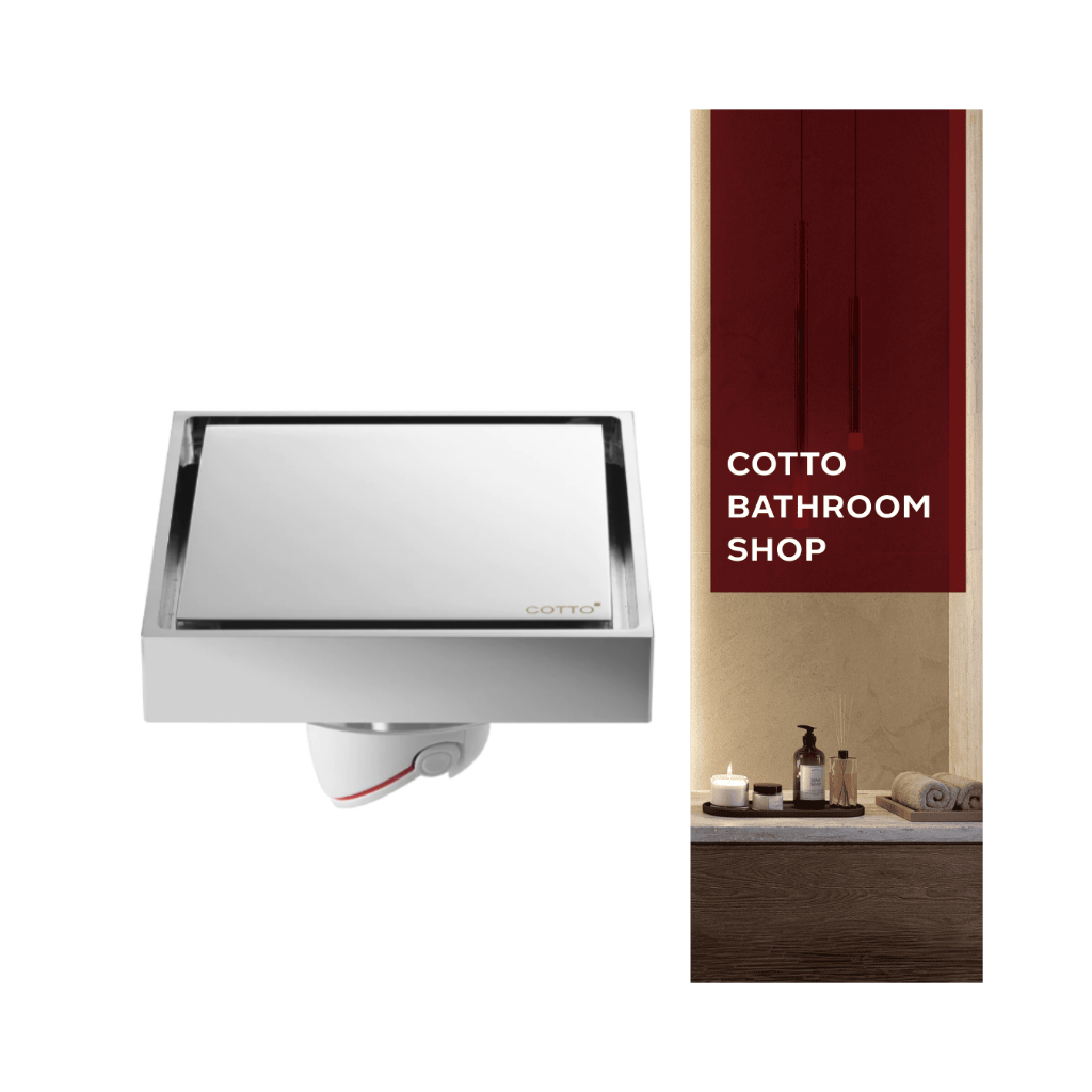 COTTO ตะแกรงน้ำทิ้งทองเหลืองเหลี่ยม CT6405Z2P(HM)