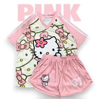 ( OAFSSET20 ) ชุดเซท คอวี Kawaii คิตมิ้ก 3สี sport ฟรีไซส์/พลัสไซส์
