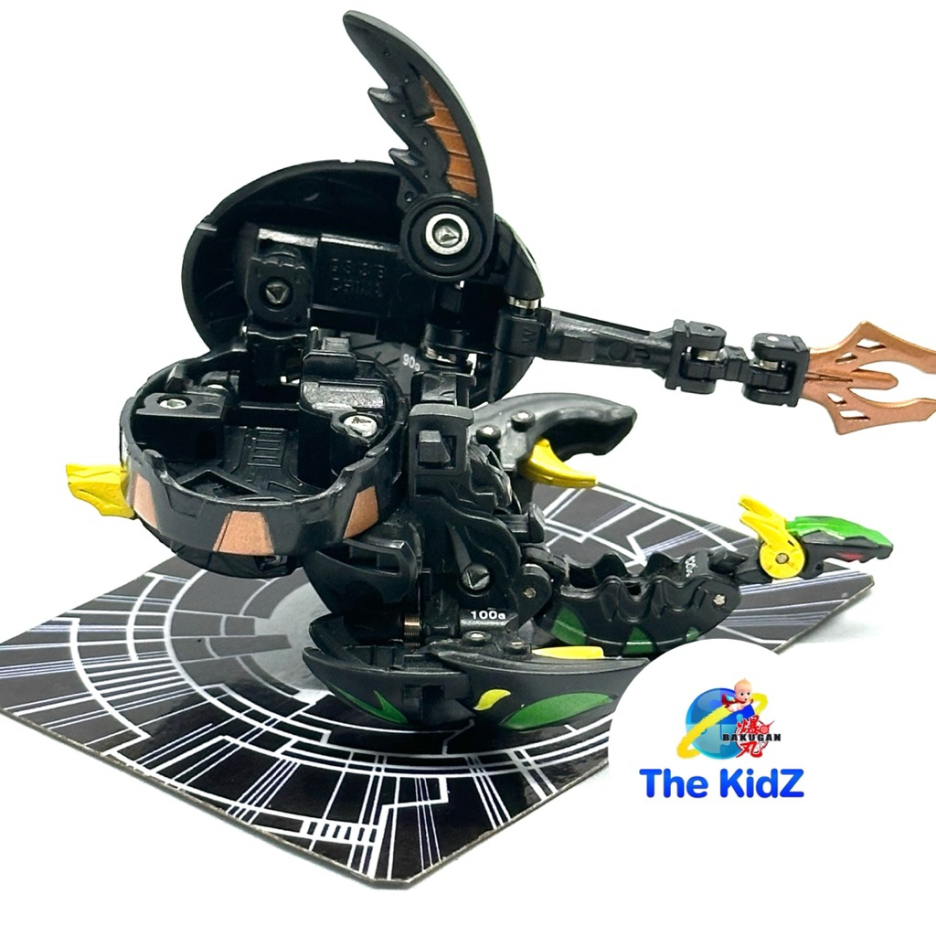 บาคุกัน Bakugan B2 Gundalian Invaders Black Darkus Phantom Dharak + Lansor Gear