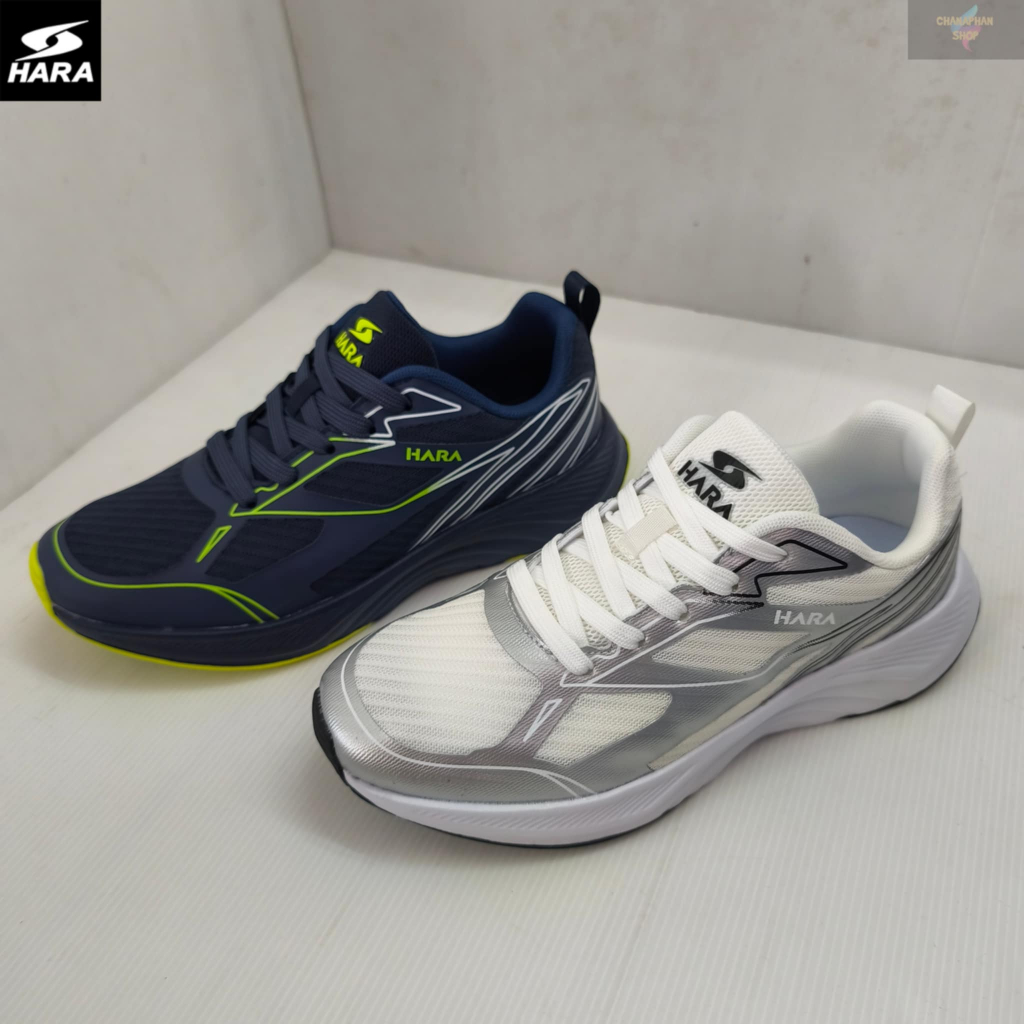 HARA Sport รองเท้าวิ่ง รองเท้าผ้าใบ ชาย/หญิง รหัสรุ่น J99 สีน้ำเงิน/สีเทา SIZE 38-46