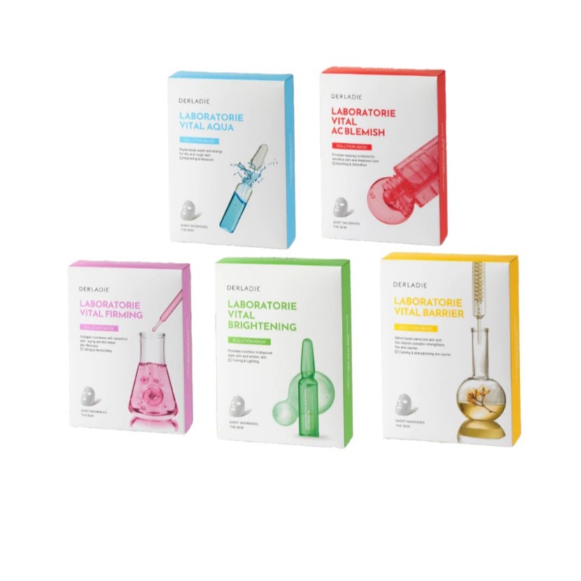พร้อมส่ง/ของแท้ 💯 มาส์กหน้า DERLADIE LABORATORIE VITAL SOLUTION MASK แบบ 1 แผ่น