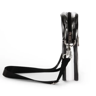 crossbody bag กระเป๋าสะพาย, กระเป๋าใส PVC Adjustabl, กระเป๋าซิป, กระเป๋าถือได้รับการอนุมัติสนาม