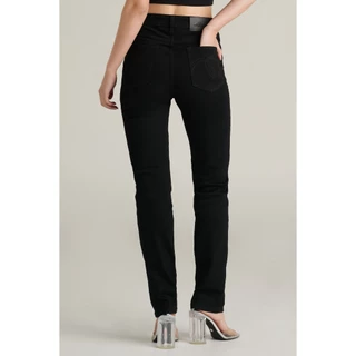 Mc JEANS กางเกงยีนส์ผู้หญิง ทรงขาเข้ารูป (Slim) เอวกลาง สีดำฟอกเข้ม MFSZ243 เนื้อผ้ายีนส์ 11.25oz