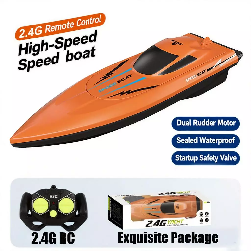 JoyToys เรือบังคับทางไกล 2.4GHz สำหรับเด็ก เรือเล่นของเล่น เรือสปีดสูง สำหรับสระน้ำ thumbnail 10