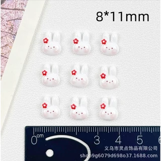 XL2.[ร้านไทย][ถุงละ 20 ตัว] 🐰✨ อะไหล่ติดเล็บเรซิ่นรูปกระต่ายน่ารัก สีหวาน แต่งลุคเล็บให้หวานละมุน 💅💕
