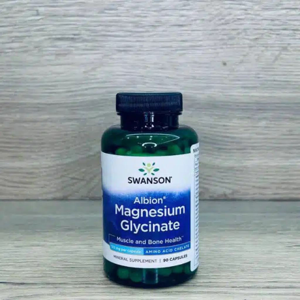 Swanson Albion Magnesium Glycinate แมกนีเซียม ไกลซิเนต ขนาด 90 แคปซูล