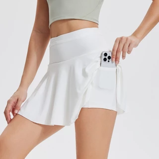 Cosleaf กระโปรงสปอร์ตเอวสูง Lyarc Fabric มีกระเป๋ารอบเอว ผ้ายืด แห้งไว มีซับใน ใส่ได้ทั้งแฟชั่นและกีฬา