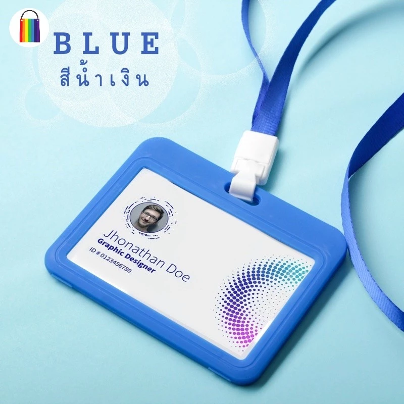 กรอบใส่บัตรแนวตั้ง แนวนอน พร้อมสายห้อยคอ thumbnail 9