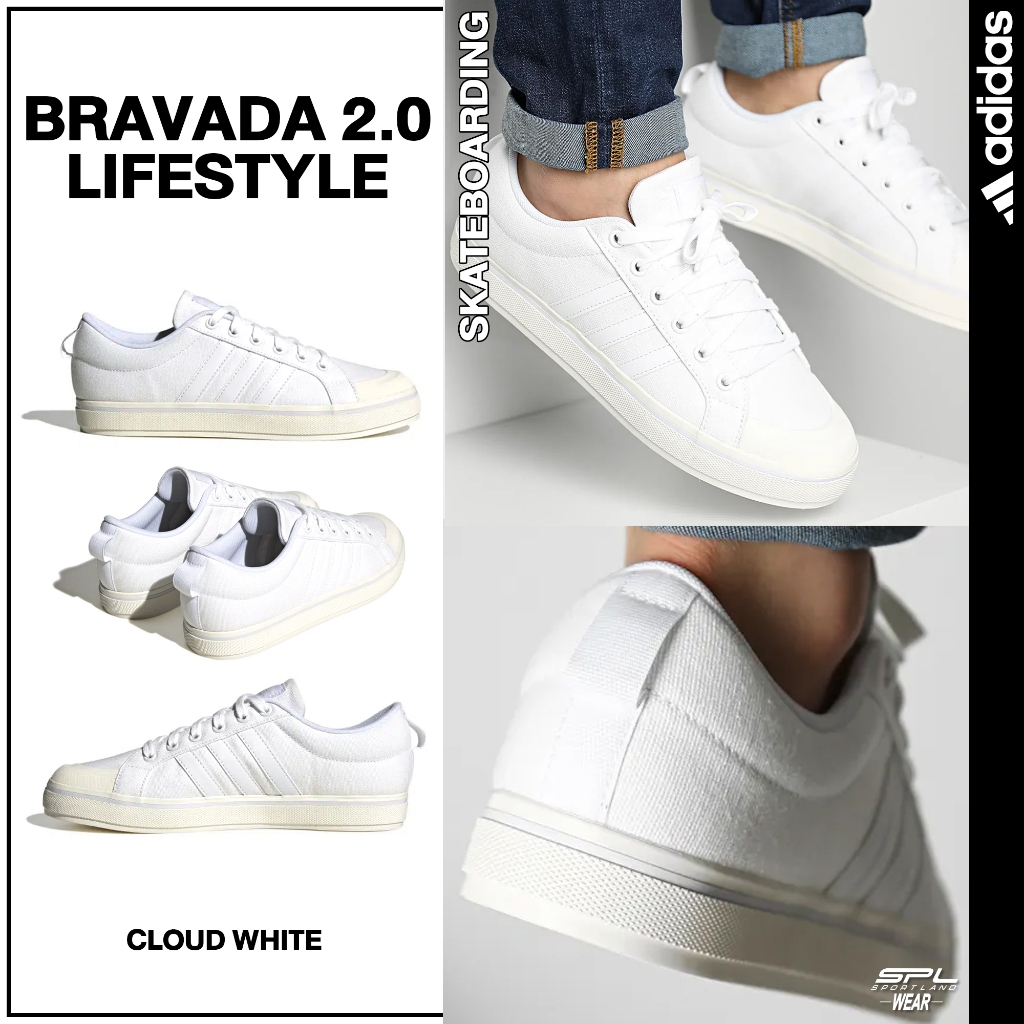 Adidas อาดิดาส รองเท้าผ้าใบ รองเท้าสีขาว M Bravada 2.0 HP6021 / HP6022 (1900)