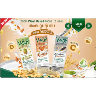 V-soy วีซอย มัดรวมนมถั่วเหลืองวีซอยทุกรสชาติ (ยกลัง 36 กล่อง)