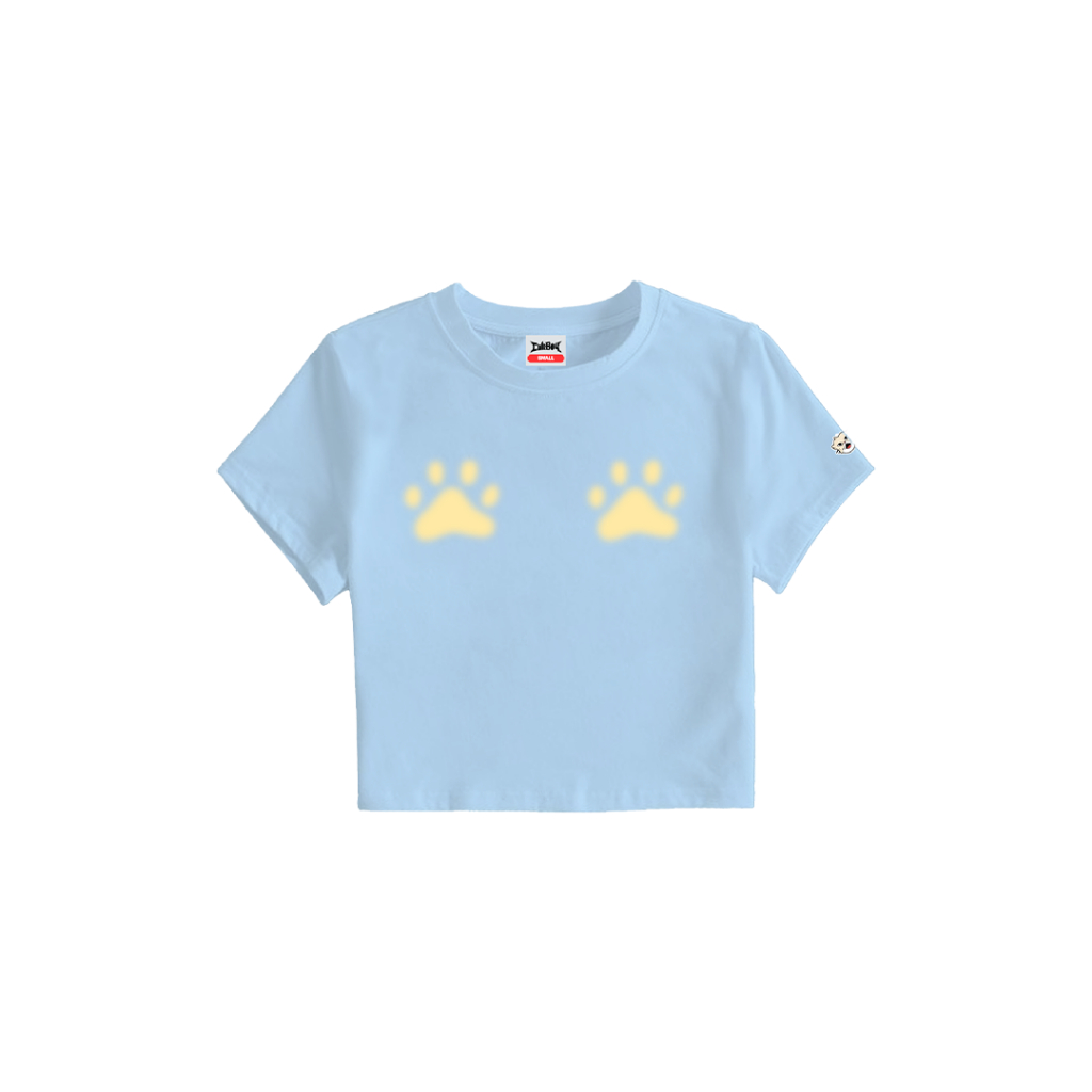 CuteBoy | Fluffy Paw [Blue] Baby Tee เสื้อเบบี้ที แขนสั้น