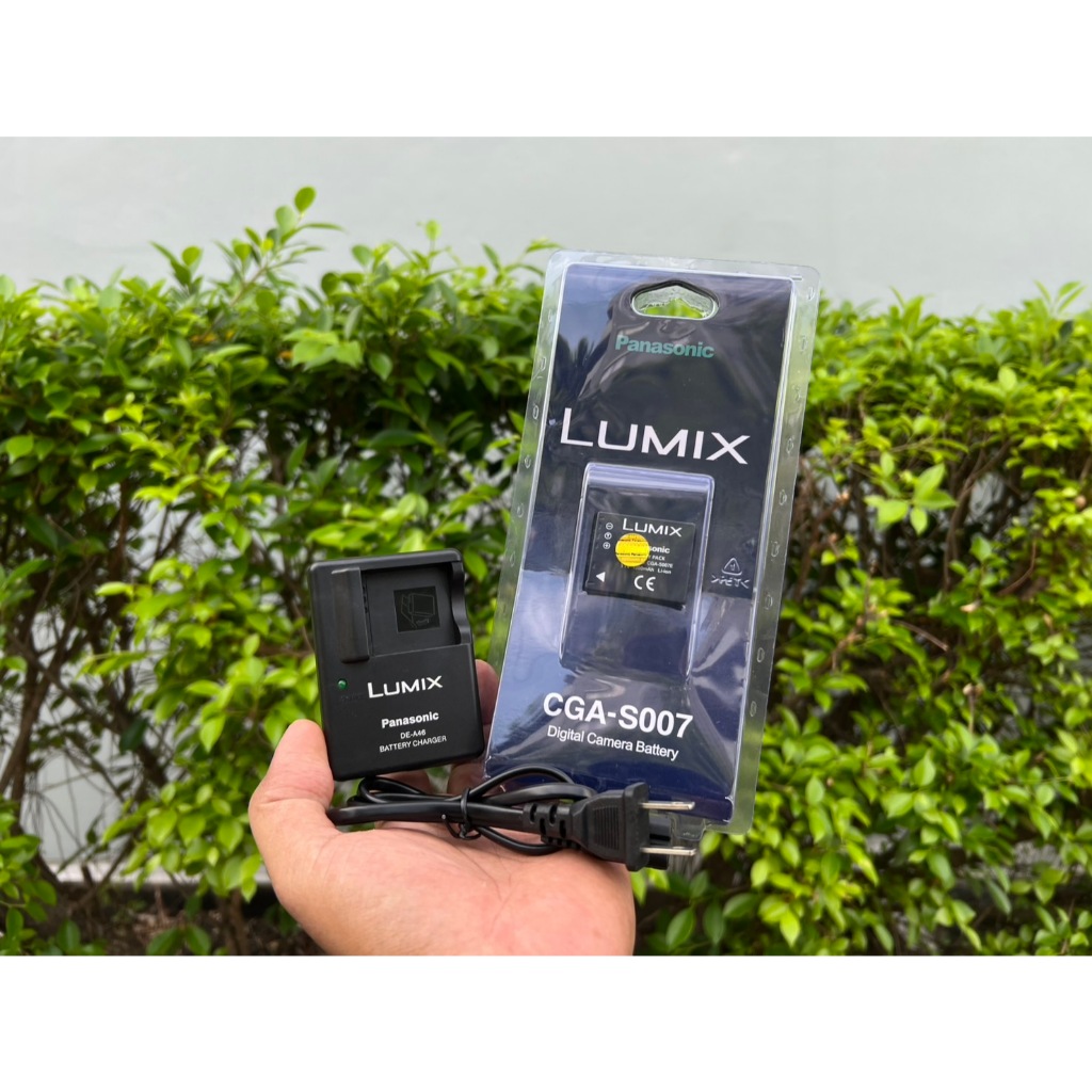 แบตเตอรี่ Panasonic Lumix CGA-S007 (DMW-BCD10) & แท่นชาร์จ DE-A46 กล้อง DMC-TZ1 TZ2 TZ3 TZ4 TZ5 TZ11