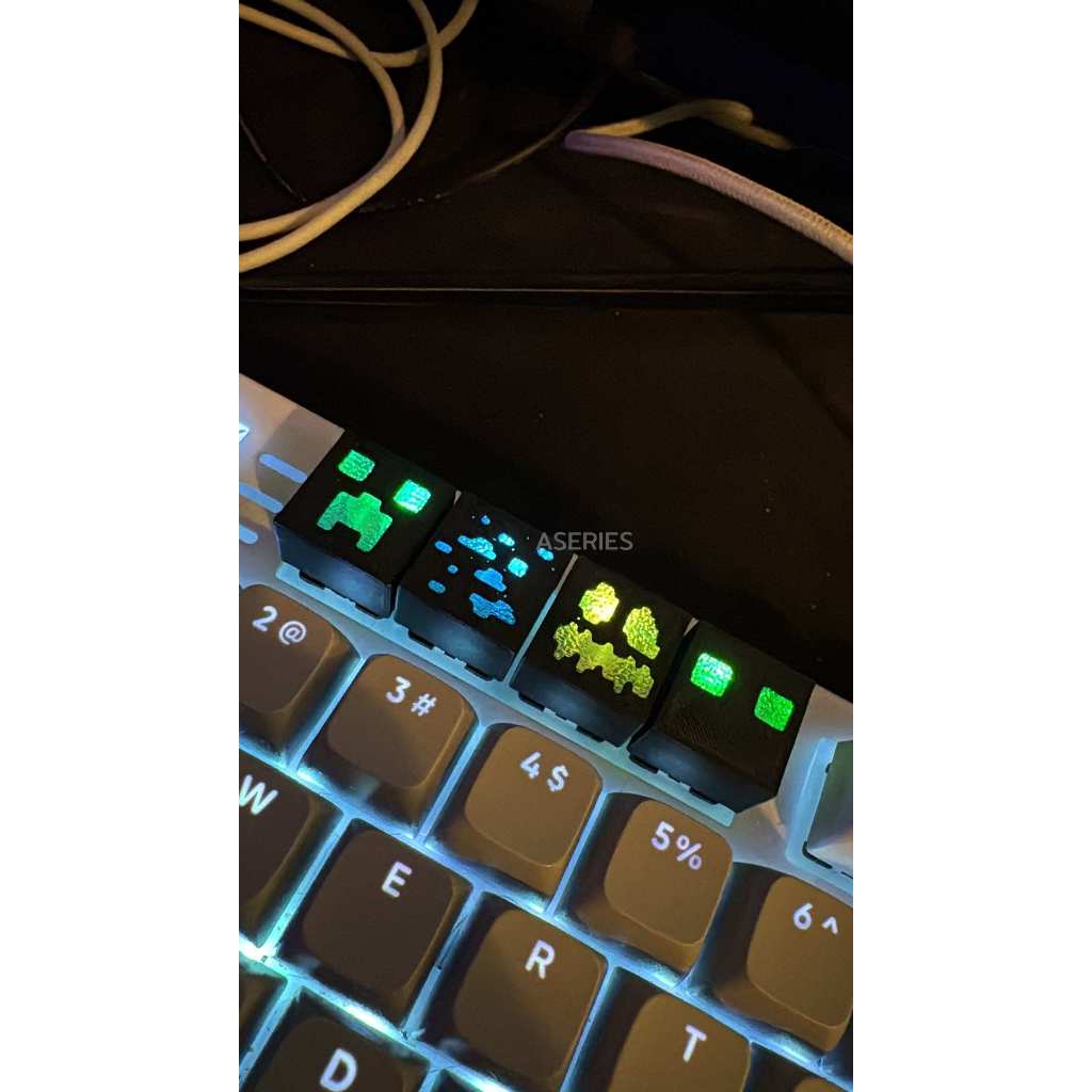 คีย์แคป⛏Minecraft Keycaps โปร่งแสง มายคราฟ Switch Keyboard พร้อมส่ง🇹🇭 - รูปที่ 6