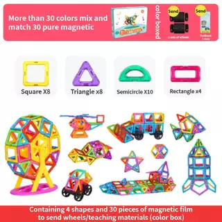 JoyToys บล็อกตัวต่อแม่เหล็ก 3D ของเล่นเตัวต่อแม่เหล็กของเล่นเสริม็่มเหลแม่เหล ตัวต่อแม่เหล็ก เสริมทักษะ ของเล่นเสริมพัฒน