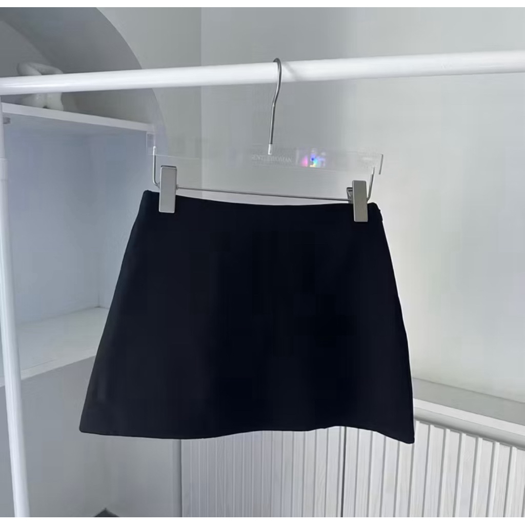 Belle Skirt Pants(กระโปรงเอวสูงรอบตัว)มีกางเกงด้านใน ผ้าเปเป้