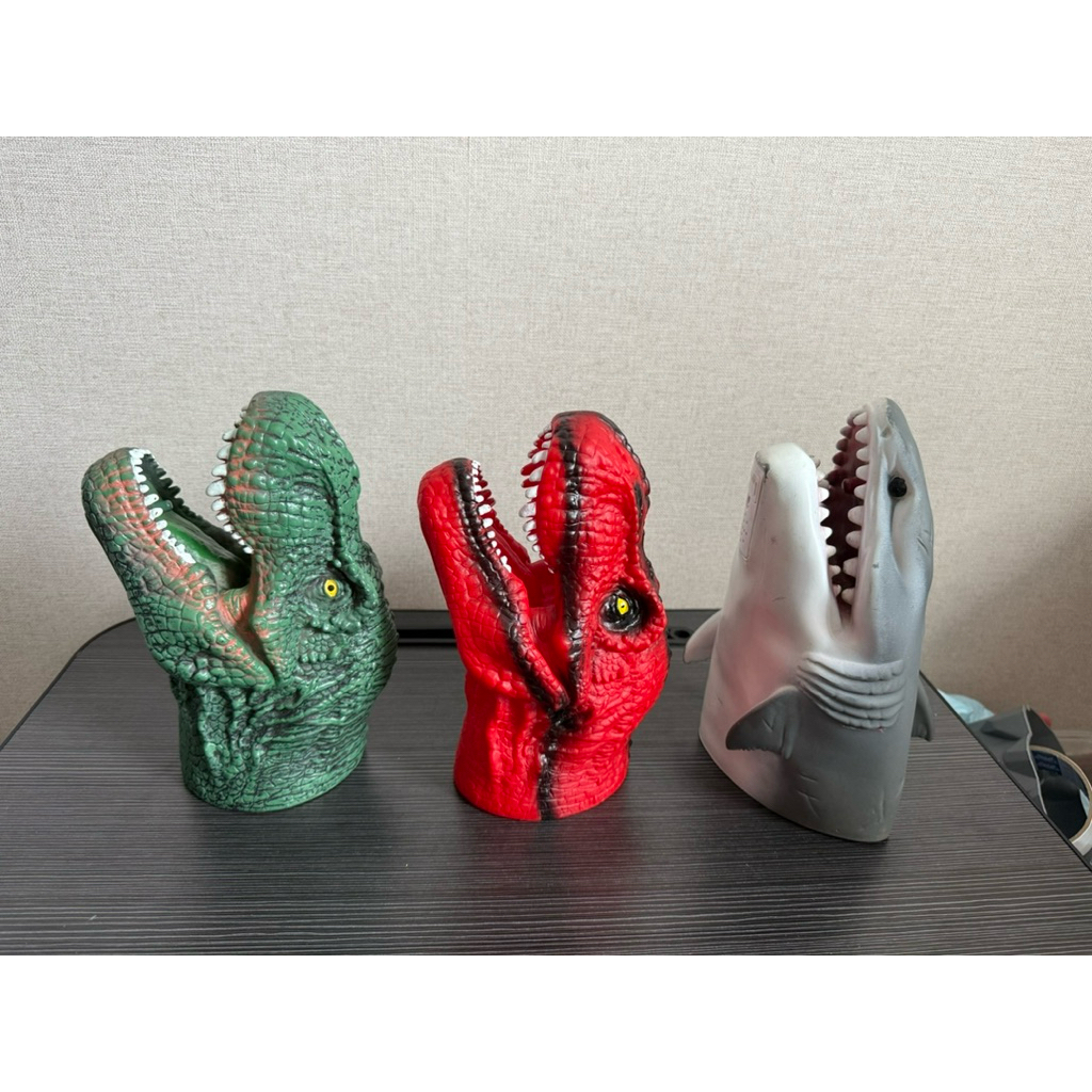 ถุงมือ ไดโนเสาร์ มีเสียง งาน animal planet งานสวยหนามาก