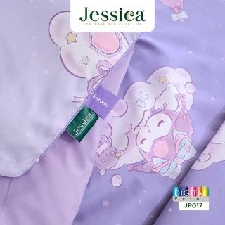 Jessica Kuromi JP017 ลิขสิทธิ์แท้ Sanrio คุโรมิ เจสสิก้า พิมพ์ลายดิจิตอล ชุดเครื่องนอน ผ้าปูที่นอน ผ้าห่มนวม