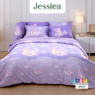 Jessica Kuromi JP017 ลิขสิทธิ์แท้ Sanrio คุโรมิ เจสสิก้า พิมพ์ลายดิจิตอล ชุดเครื่องนอน ผ้าปูที่นอน ผ้าห่มนวม