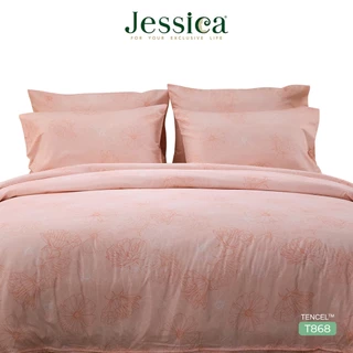 Jessica Tencel T868 พิมพ์ลาย เจสสิก้า ชุดเครื่องนอน ผ้าปูที่นอน ผ้านวม ลวดลายโดดเด่น ให้สัมผัสที่นุ่มลื่นดุจแพรไหม