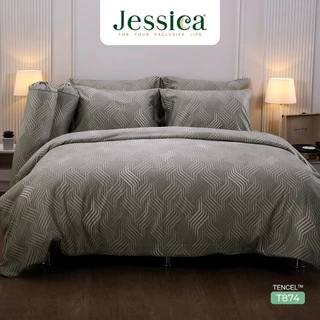 Jessica Tencel T874 พิมพ์ลาย เจสสิก้า ชุดเครื่องนอน ผ้าปูที่นอน ผ้านวม ลวดลายโดดเด่น ให้สัมผัสที่นุ่มลื่นดุจแพรไหม