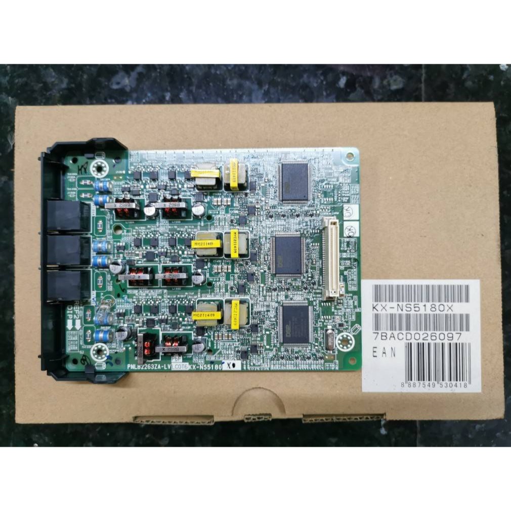 Panasonic KX-NS5180X การ์ดขยายสายนอก 6 พอร์ต (LCOT6) สำหรับตู้สาขา IP PBX รุ่น KX-NS300 / NS320