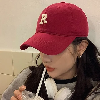 RIbbonIsland🧢หมวกเบสบอล หมวกแฟชั่น กันแดด แฟชั่น มินิมอล ปักลาย เกาหลี สำหรับผู้ชายและผู้หญิง ส่งเร็ว