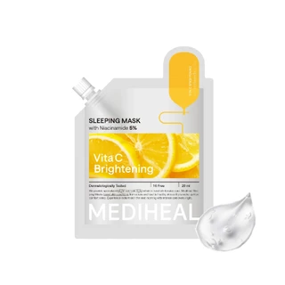 MEDIHEAL VITA C BRIGHTENING SLEEPING MASK 20ml.[เมดิฮีล ไวต้า ซี ไบรท์เทนนิ่ง สลีปปิ้ง มาสก์]