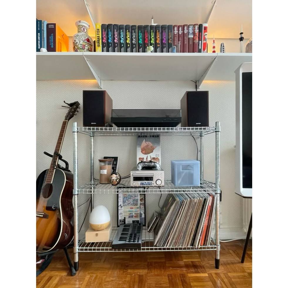 IKEAshopping IKEA OMAR อูมาร์ ชั้นวางของ OMAR อูมาร์  92x36x94 ซม. เหล็กกัลวาไนส์ แข็ง แรงสุดๆ (พร้อ