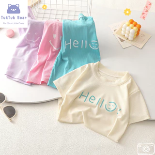 เสื้อผ้าเด็กหญิง สไตล์น่ารัก ผ้านิ่ม ระบายอากาศดี สีสดใส ใส่สบาย พร้อมส่งทันใจ