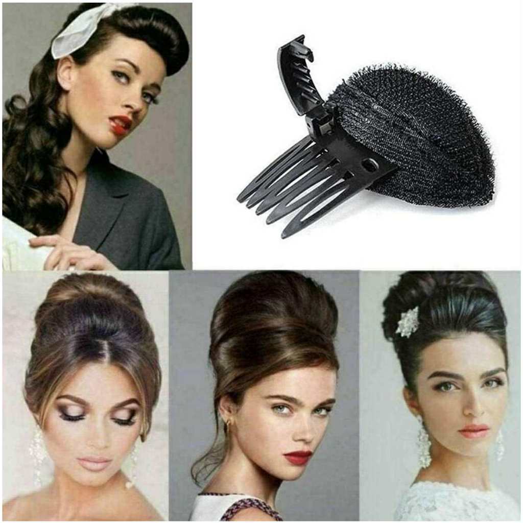 ฟองน้ำเสริมผม สีดำ ที่รองผม เพิ่มวอลลุ่มผม กิ๊บฟองน้ำรองผม หมอนรองผม หมอนเสริมผม พร้อมส่งจากไทย - รูปที่ 5