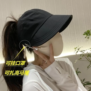 cap หมวกกันแดดปีกกว้างแห้งเร็ว หมวกชาวประมงแฟชั่นหมวกหางม้า หมวก uv vintage
