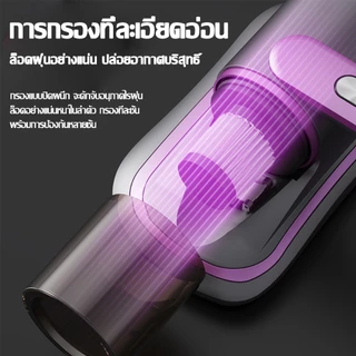【รับประกัน 5 ปี】เครื่องดูดไรฝุ่นไร้สาย 75000pa ฆ่าเชื้อแสง UVกำจัดไรฝุ่น 99.9% เครื่องดูดฝุ่นที่นอน เครื่องดูดฝุ่นมือถื