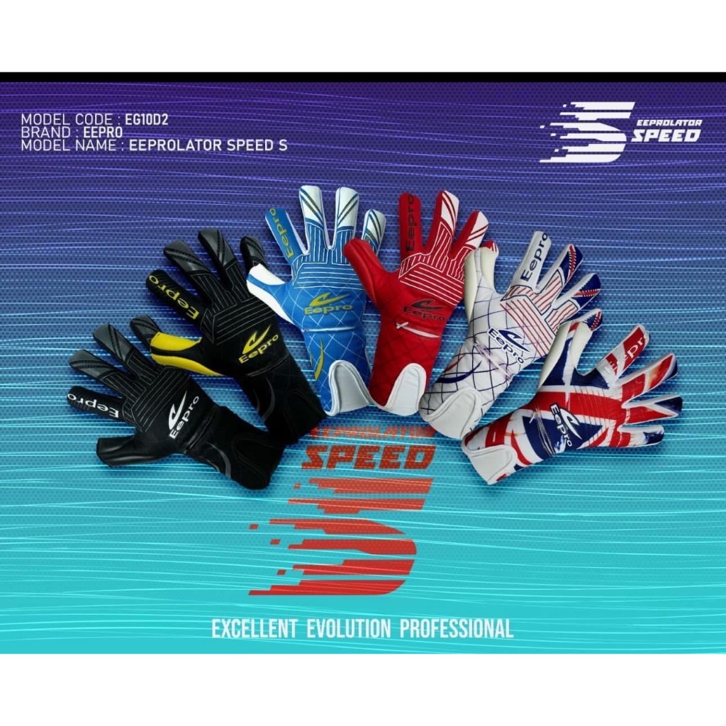 แบรนด์Eepro EG10D2 ถุงมือผู้รักษาประตู่ข้อมือยาว